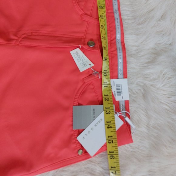 Brax Golf Women's Orange Faith Glam Stretch Pants Siz 8R - Picture 4 of 8